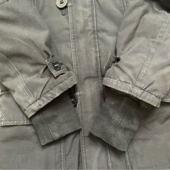 Aritzia TNA The Bancroft Black Down Filled‎ Slim Fit Parka Women's Size XS - Picture 12 of 16